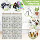 2PCS Multi Layer Wall Mounted Hanging Closet Storage Bag Wardrobe Organizer