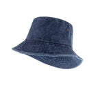 Unisex Men Women Washed Cotton Outdoor Camping Sports Bucket Hats Fisherman Hat - Blue 2