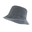 Unisex Men Women Washed Cotton Outdoor Camping Sports Bucket Hats Fisherman Hat - Blue 2