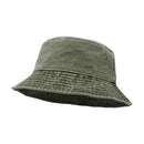 Unisex Men Women Washed Cotton Outdoor Camping Sports Bucket Hats Fisherman Hat - Orange