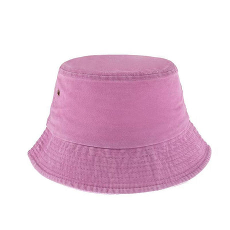 Unisex Men Women Washed Cotton Outdoor Camping Sports Bucket Hats Fisherman Hat - Orange
