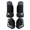 4pcs Show Jumping Horse Leg Warmers Gaiters for Joint Protection Equine Gear - Brown