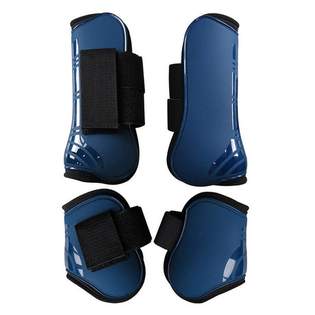 4pcs Show Jumping Horse Leg Warmers Gaiters for Joint Protection Equine Gear - Brown