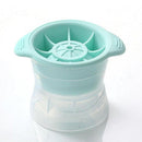 4PCS Whiskey Cocktail Sphere ICE Ball Mold Cube Maker Jelly Silicone Mould Set - Grey