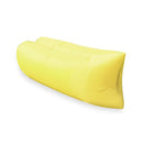 Fast Inflatable Lazy Lounge Air Sofa Bed Camping Beach Hangout Sleeping Bag - Yellow