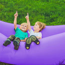 Fast Inflatable Lazy Lounge Air Sofa Bed Camping Beach Hangout Sleeping Bag - Yellow