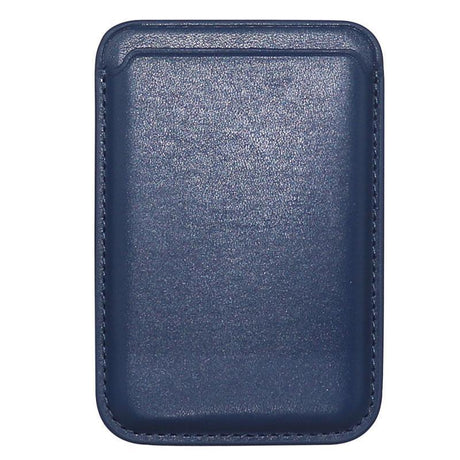 Leather Card Holder Wallet Pocket for iPhone 14 13 Pro Max with Snap-On Attachment - Red