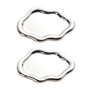 2PCS Luxury Ceramic Jewelry Display Tray Organizer Plate Storage Large Decor