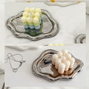 2PCS Luxury Ceramic Jewelry Display Tray Organizer Plate Storage Large Decor