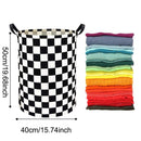 Foldable Laundry Basket Dirty Clothes Hamper Toy Storage Organizer Storage Bin - English Letters