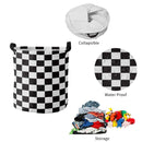 Foldable Laundry Basket Dirty Clothes Hamper Toy Storage Organizer Storage Bin - English Letters