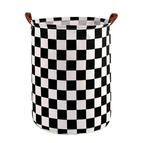 Foldable Laundry Basket Dirty Clothes Hamper Toy Storage Organizer Storage Bin - English Letters