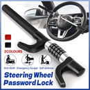 Car Steering Wheel Lock Anti Theft Security Code Lock for Vehicle Protection Use - Red