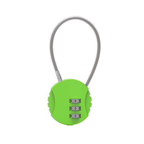 Combination Lock Padlock Locker 3 Digit Security Bike Suitcase Luggage Bag - Grey