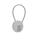 Combination Lock Padlock Locker 3 Digit Security Bike Suitcase Luggage Bag - Grey