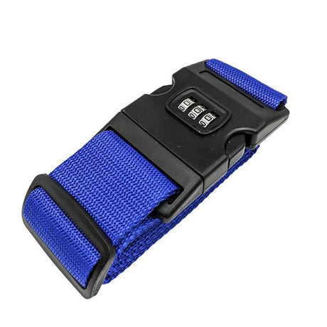 Luggage Strap Code Password Travel Suitcase Secure Lock Safe Nylon Packing Belt - Green+Pink+Red+Black