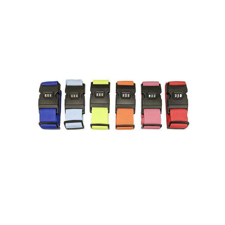 Luggage Strap Code Password Travel Suitcase Secure Lock Safe Nylon Packing Belt - Orange
