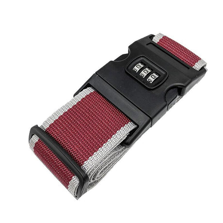 Luggage Strap Code Password Travel Suitcase Secure Lock Safe Nylon Packing Belt - Orange