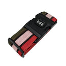 Luggage Strap Code Password Travel Suitcase Secure Lock Safe Nylon Packing Belt - Rainbow
