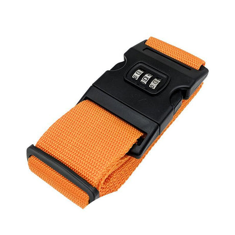 Luggage Strap Code Password Travel Suitcase Secure Lock Safe Nylon Packing Belt - Rainbow