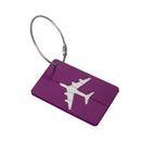 Luggage Tag Aluminum Travel Baggage Suitcase Identity Address Name Label Cards - Black