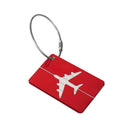 Luggage Tag Aluminum Travel Baggage Suitcase Identity Address Name Label Cards - Purple