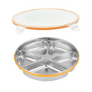 Multi Compartment Lunch Box with Lid Five Compartments Food Storage Fruit Plate