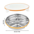 Multi Compartment Lunch Box with Lid Five Compartments Food Storage Fruit Plate