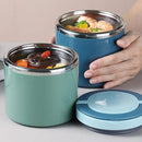 1L Large Capacity Stainless Steel Insulated Lunch Box Food Container Durable - Green