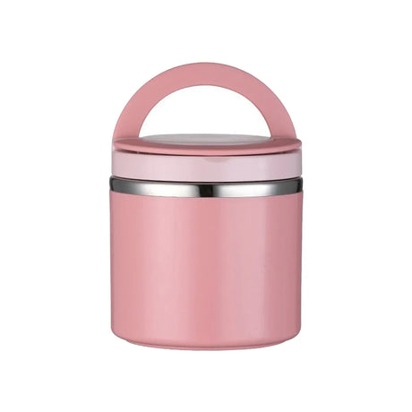 1L Large Capacity Stainless Steel Insulated Lunch Box Food Container Durable - Pink