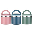 1L Large Capacity Stainless Steel Insulated Lunch Box Food Container Durable - Pink