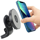 Wireless 15W Magnetic Car Mount Holder Charger For Iphone 13 12 Pro Max Magsafe - Black
