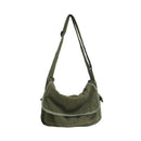 Green Messenger Shoulder Bag for Men Women Casual Work Travel and Daily Use