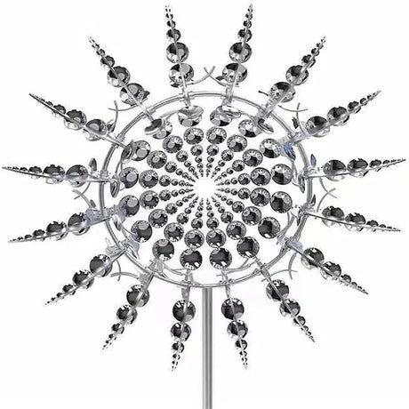 98CM Kinetic Metal Wind Spinner Garden Windmill Outdoor Sculpture Decoration