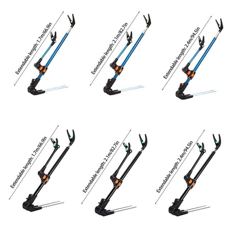 Bracket Fishing Rod Holder Multi Functional Rod Stand for Fishing and Outdoors - Blue-170cm