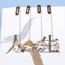 Metal Rabbit Bookmark Tassel Book Pendant Retro Clip School Office Supplies Gift - Cat