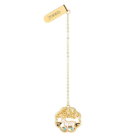 Metal Rabbit Bookmark Tassel Book Pendant Retro Clip School Office Supplies Gift - Cat