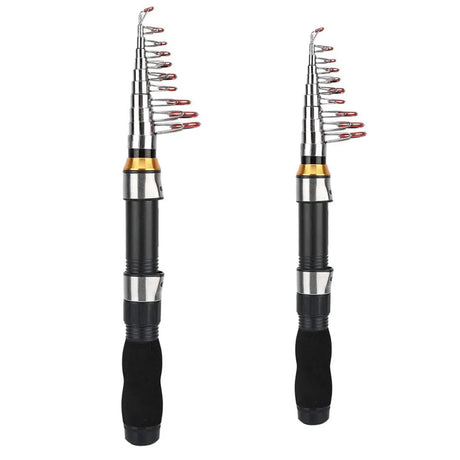 Portable Mini Fishing Rod Fishing Gear Compact Travel Rods for Outdoor Sports - 235cm