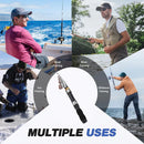 Portable Mini Fishing Rod Fishing Gear Compact Travel Rods for Outdoor Sports - 235cm