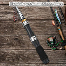 Portable Mini Fishing Rod Fishing Gear Compact Travel Rods for Outdoor Sports - 235cm