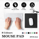 Leather Mouse Pad 30x25.5cm Waterproof Gaming Desk Mat Anti Slip Rubber Mousepad - Light Blue