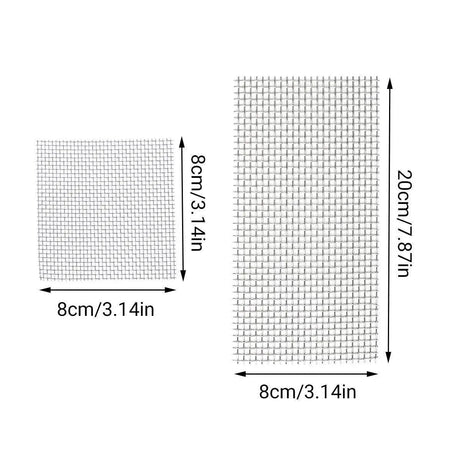 10pcs Stainless Steel Wire Mesh for Water Plants Fish Tank Aquarium Decoration - 8x8cm