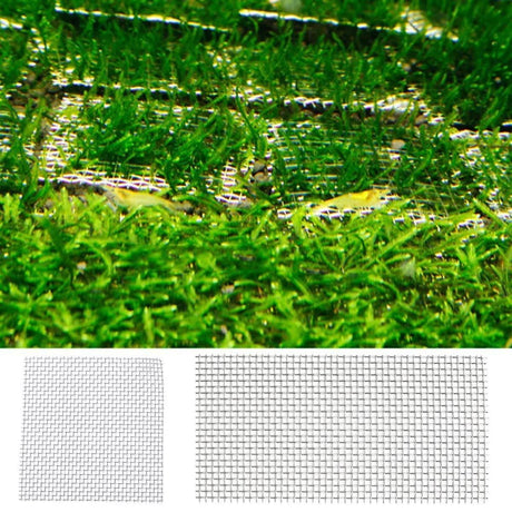 10pcs Stainless Steel Wire Mesh for Water Plants Fish Tank Aquarium Decoration - 8x8cm