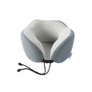 Memory Foam U Shaped Neck Pillow Travel Portable Office Nap Support Pillow - Black