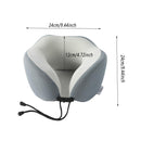 Memory Foam U Shaped Neck Pillow Travel Portable Office Nap Support Pillow - Green