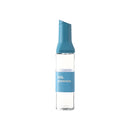 Premium Kitchen Oil Dispenser Bottle Glass Olive Oil Cruet Leakproof Small Clear - Blue