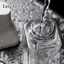 Premium Kitchen Oil Dispenser Bottle Glass Olive Oil Cruet Leakproof Small Clear - Blue