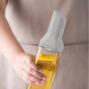 Premium Kitchen Oil Dispenser Bottle Glass Olive Oil Cruet Leakproof Small Clear - Blue