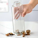 Premium Kitchen Oil Dispenser Bottle Glass Olive Oil Cruet Leakproof Small Clear - Blue