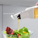 Premium Kitchen Oil Dispenser Bottle Glass Olive Oil Cruet Leakproof Small Clear - Blue
